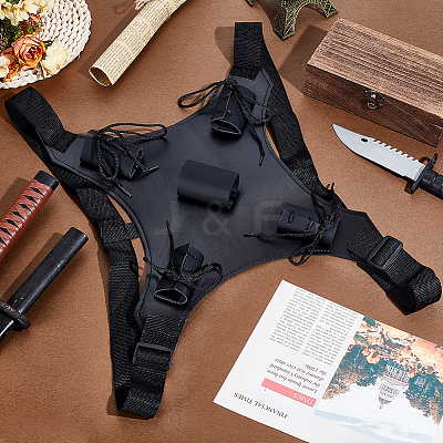 Plastic Double Sword Knife Holster AJEW-WH0816-110-1