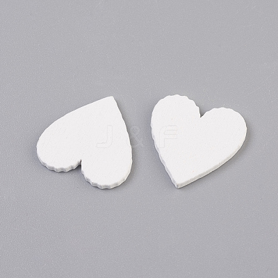 Spray Painted Wood Cabochons WOOD-L007-28-1