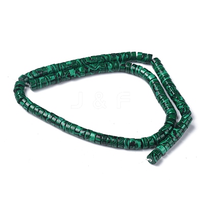 Synthetic Malachite Beads Strands G-Z006-C05-1