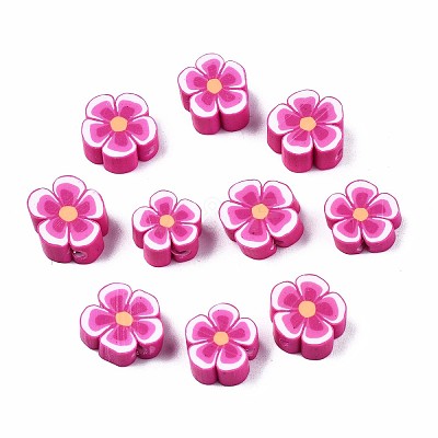 Handmade Polymer Clay Beads LS-CLAY-S096-006J-1