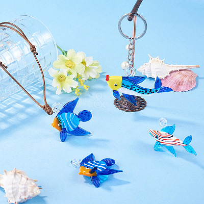 Handmade Lampwork Pendants LAMP-TA0002-76A-1