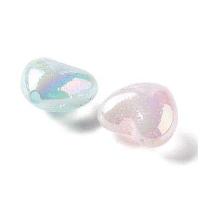 Valentine's Day UV Plating Iridescent Acrylic Beads X-MACR-D032-06-1