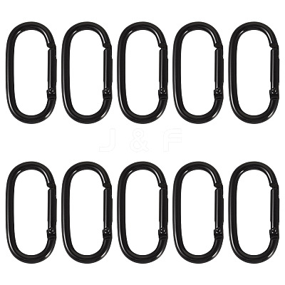 10Pcs Alloy Spring Gate Rings FIND-TA0009-25J-1