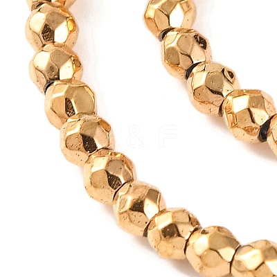 Electroplated Synthetic Non-magnetic Hematite Beads Strands G-H027-B01-01-1