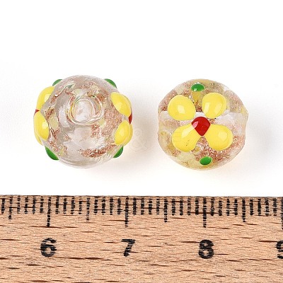 Luminous Handmade Gold Sand Lampwork Beads LAMP-N035-04F-1