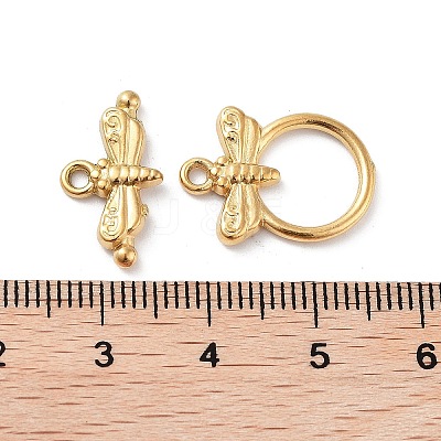 Ion Plating(IP) 304 Stainless Steel Toggle Clasps X-STAS-A092-06B-G-1
