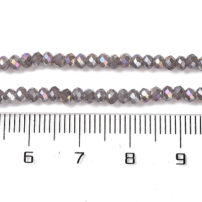 Baking Electroplate Glass Beads Strands X-DGLA-A039-J2MM-B06-1