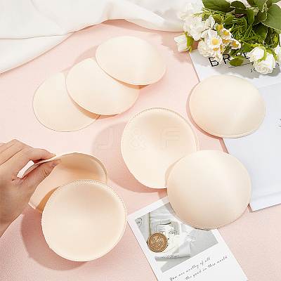 9 Pairs Polyester Round Bra Pads Inserts FIND-BC0019-24A-1