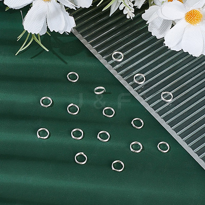 16Pcs 925 Sterling Silver Split Rings STER-HY0001-16-1