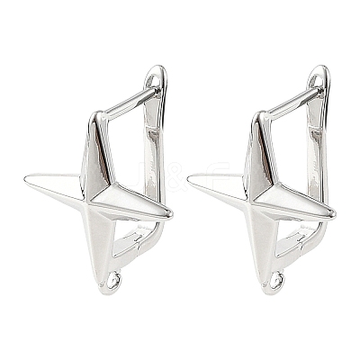 SHEGRACE Brass Hoop Earring Findings XGRQ79439-948P-1