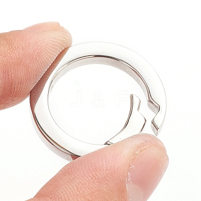 Tarnish Resistant 304 Stainless Steel Spring Gate Rings STAS-I133-14B-1