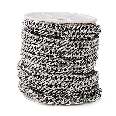 Tarnish Resistant 201 Stainless Steel Double Link Chains CHS-A003E-2.0mm-1