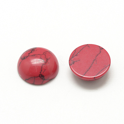 Synthetic Turquoise Cabochons G-R416-12mm-41-1