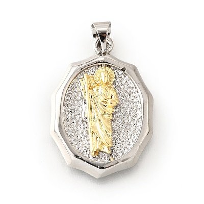 Brass Pendants KK-G529-07C-GP-1