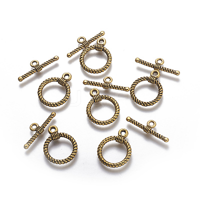 Alloy Toggle Clasps X1-PALLOY-F178-01AG-1