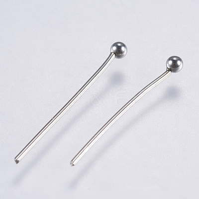Tarnish Resistant 304 Stainless Steel Ball Head Pins STAS-F146-02P-21mm-1