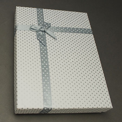 Jewelry Cardboard Boxes with Bowknot and Sponge Inside CBOX-R022-9-1