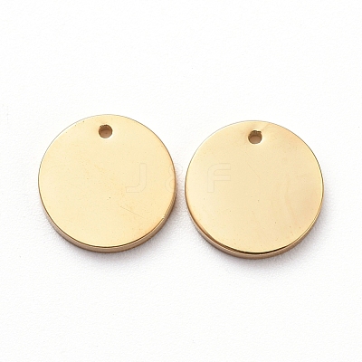 PVD Vacuum Plating 304 Stainless Steel Stamping Blank Tag Charms STAS-G215-11G-1