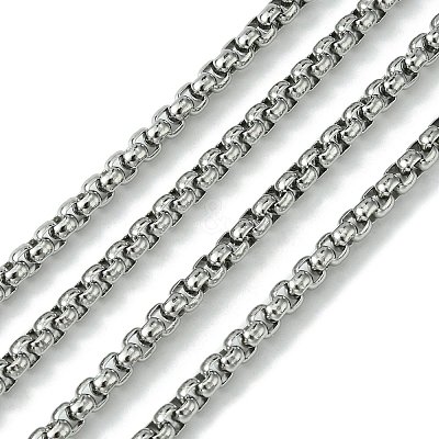 Tarnish Resistant 304 Stainless Steel Box Chains CHS-K001-37C-1
