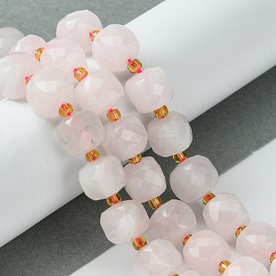 Natural Rose Quartz Beads Strands G-Q010-A10-01-1