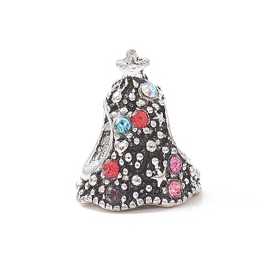 Alloy Rhinestone European Beads MPDL-Q213-19AS-1