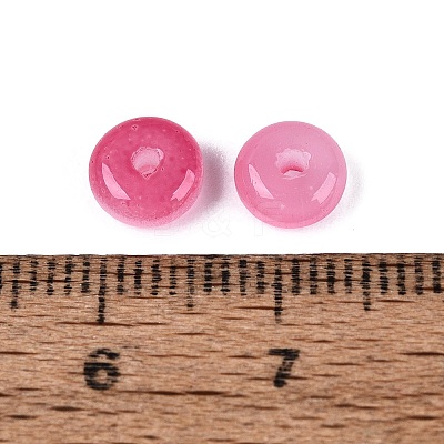 Baking Paint Imitation Jade Glass Beads GL-N006-01A-06-1