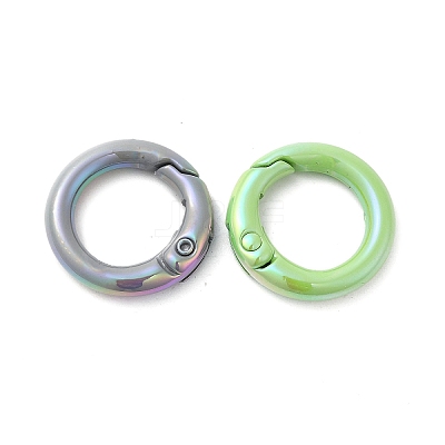 Spray Painted Alloy Spring Gate Ring PALLOY-H131-10-1