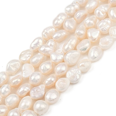 Natural Cultured Freshwater Pearl Beads Strands PEAR-P064-20H-01A-1