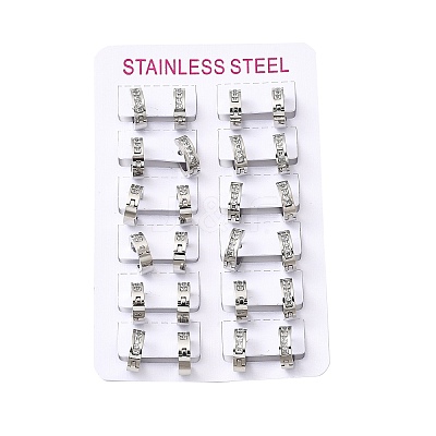 304 Stainless Steel Hoop Earrings EJEW-L302-02P-03-1