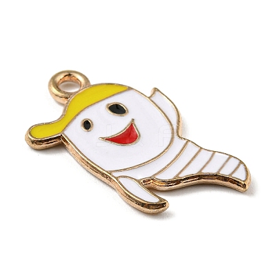 Alloy Enamel Pendants ENAM-G218-C08-1