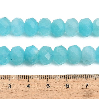 Faceted Dyed Natural White Jade Beads Strands GG-CBAE966-01B-M-1