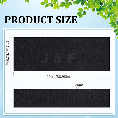 Cotton Stretch Kintted Rib Fabric DIY-WH0002-69B-1