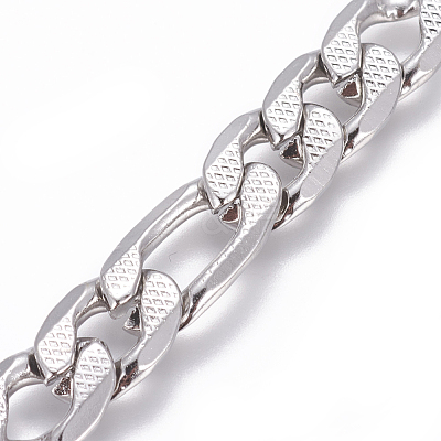 Tarnish Resistant 304 Stainless Steel Figaro Chains CHS-L020-048P-1