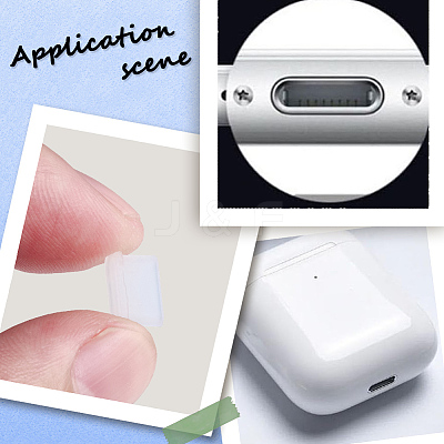 50Pcs Silicone Mobile Anti-Dust Plugs AJEW-SC0031-64A-1