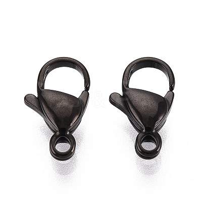 304 Stainless Steel Lobster Claw Clasps STAS-T065-12mm-34B-1