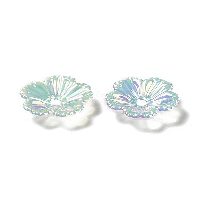 Opaque Acrylic Bead Caps OACR-H016-04-1