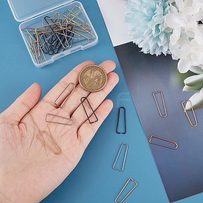 40Pcs 4 Colors Ion Plating(IP) 304 Stainless Steel Triangle Rings STAS-UN0046-70-1