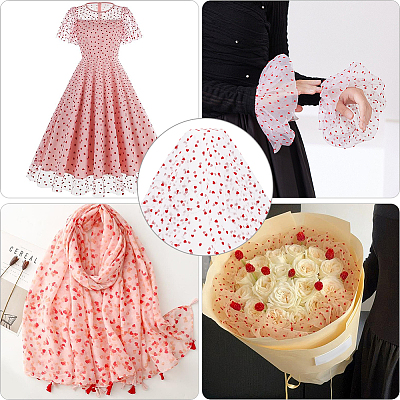 Nylon Lace Fabric DIY-CY0002-90A-1