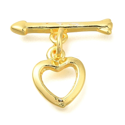 Brass Toggle Clasps KK-B121-04G-1