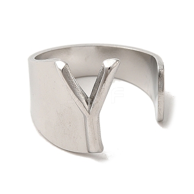 Non-Tarnish 201 Stainless Steel Finger Rings RJEW-H223-04P-Y-1
