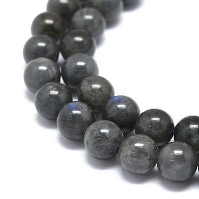 Natural Larvikite Beads Strands G-O201A-07B-1