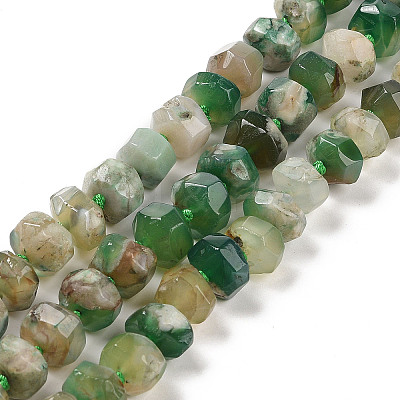 Natural Cherry Blossom Agate Beads Strands G-P535-I02-01B-1