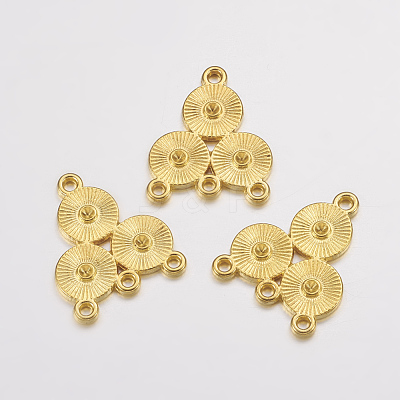 Alloy Rhinestone Connector Settings X-EA10684Y-G-1