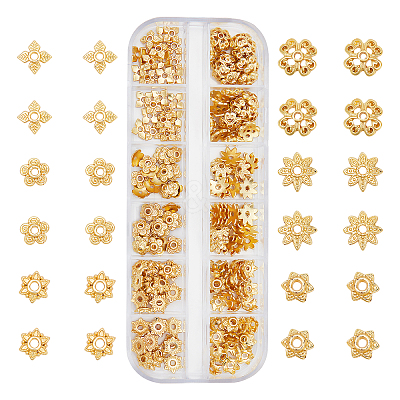 180Pcs Alloy Bead Caps PALLOY-PH0001-10-1