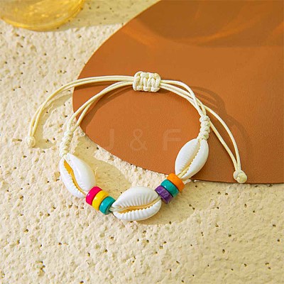 Bohemian Shell Braided Beaded Bracelets MO6644-10-1