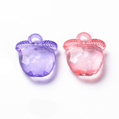 Transparent Acrylic Pendants TACR-S154-28B-1