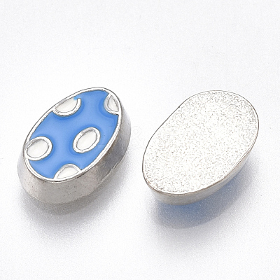 Alloy Enamel Cabochons PALLOY-T054-99-1