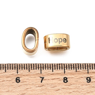 304 Stainless Steel Large Hole Beads STAS-H263-02G-02-1