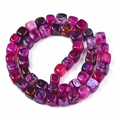 Natural Dragon Veins Agate Beads Strands G-S359-229E-1
