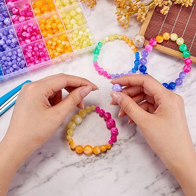 712Pcs 24 Colors Acrylic Beads MACR-SZ0001-68-1